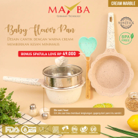 [BONUS SPATULA 49RB]PANCI MPASI SET Mayba Kitchenware Panci Mpasi Premium Set Pink