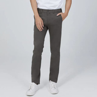 กางเกงขายาวชิโน่ แอร์โรว์  Easy Move Cotton Spandex สีกากี SW9T4KO