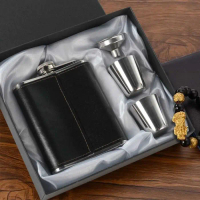 Botol Minum Wine Whiskey Bir Flask/ Botol Wine Kotak - JD hitam Berkualitas Premium