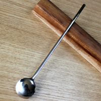 超長柄勺25cm單支304不銹鋼攪拌勺湯匙蜂蜜勺子加長冰勺甜品勺子
