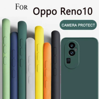 For Oppo Reno10 Shockproof Square Liquid Silicon TPU Phone Case Reno 9 Pro/Reno9 Pro+ Suitcase Reno10 Pro Reno10 Pro+ Global