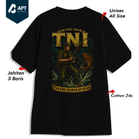 Kaos Keren TNI Tukang Nangkap Ikan Baju Bahan Premium Katun Combed 24s Lembut Nyaman Adem Sablon DTF