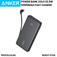 Anker Power Bank Zolo 10000mAh Fast Charging 22.5W Built-in Kabel Type C