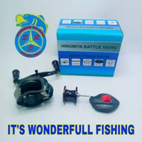 Reel pancing bc hinomiya battle 151hg sesuai gambar