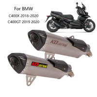 For BMW CB400X 2018-2020 C400GT 2019 2020 Motorcycle Exhaust Pipe Mid Link Pipe Slip On 51mm Muffler Escape Removable DB Killer