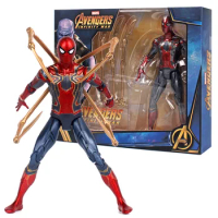 Genuine Marvel Action Figurines Avengers Spider Man Doll Figures Metal Collectible Model Toy Children Gift Original Box