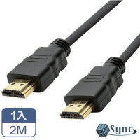 【UniSync】HDMI轉HDMI高畫質4K影音認證傳輸線 2M