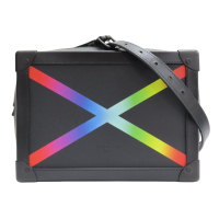 LOUIS VUITTON LV 路易威登 黑色 皮革 Soft Trunk Taiga Rainbow 肩背包 M30341 【二手名牌BRAND OFF】