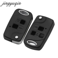 jingyuqin 10pcs 2/3 Button Remote Folding Flip Key Shell Car Case For Lexus RX300/350/400h SC430 GX470 LS400 GS300 ES330 LX470