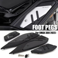 For Yamaha XMAX 300 2023 - 2024 X-MAX 300 XMAX300 XMAX 250 400Motorcycle Foot Pegs Plate Skidproof Pedal Plate Footrest Footpads