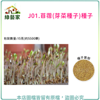 【綠藝家】J01.苜蓿(芽菜種子)種子15克(約5500顆)