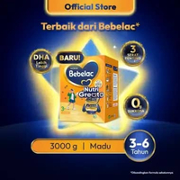 [4 / Ctn] [BARU] Bebelac 3+ (3-6 Tahun) Madu 3000 gr Susu Pertumbuhan Bubuk