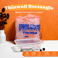 [ISI 25 PCS] Kotak Makan Plastik Thinwall Rectangle 500ml Victory
