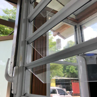 Hurricane Impact Double Sash Aluminium Casement Glass Louver Window/Jalousie Window for Caribbean Islands