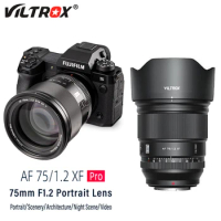Viltrox 75mm F1.2 Pro AF Prime Lens for Fujifilm XF APS-C Camera X-T2/T3/T4/T5 S10 H1 H2 H2S X-T10/20/30/30II X-Pro2 Pro3 E3 E4