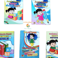 1 PAKET ISI 6 BUKU CALISTUNG Membaca Menulis Berhitung CALISTUNG Bergambar Full Color Untuk Anak - A