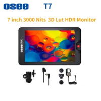 OSEE T7 Full HD 3000 Nits Monitor 7 Inch 1920×1200 Monitor for DSLR Camera Field 3D Lut HDR IPS Support 4K HDMI- Input &amp; Output