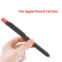 Magnetic Silicone Pen Holder for Apple Pencil 1st Gen Contrasting Color Pencil Protective Case for A