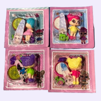 4 Pcs Mainan Boneka Lol Fancy Mini Free Jepit Rambut