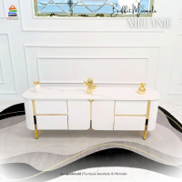 Meja TV Minimalis Melanie |TV Cabinet I Bupet TV minimalis Modern|Lemari Modern MewahI Lemari Korea