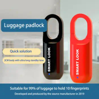 Fingerprint Lock Padlock Touch Fingerprint Door Lock USB Charging Anti Theft Security Lock For Handbag Home Cabinet Case Lock