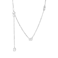 925純銀項鍊豬鼻子吊墜-個性簡約長款O字鏈女飾品74iu36【獨家進口】【米蘭精品】