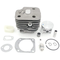 Set Omboh Silinder, Gergaji Rantai 52MM, Sesuai untuk Enjin Gergaji HUSQVARNA 61 268 272 272K 272XP,