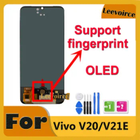 OLED Screen For Vivo V20 V21E LCD Display With Touch Digitizer Full Assembly Replacement Repair Parts 100% Tested