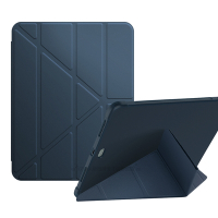 VXTRA氣囊防摔 2022 iPad 10 第10代 10.9吋 Y折三角立架皮套 內置筆槽(夜空藍)