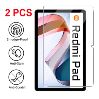 2PCS For Xiaomi Redmi Pad Tempered Glass Screen protector for Redmi Pad 10.61 Inch 2022 HD clear 9H Hardness Protective Film