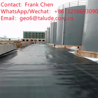 Black Color Thickness 1 Mm Hdpe Pond Lining / Dam Liner / Hdpe Geomembrane For Swimming Pool