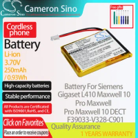 CameronSino Battery for Siemens Gigaset L410 Pro Maxwell Pro Maxwell 10 DECT fits Siemens S30852-D2240-X1 Cordless phone Battery