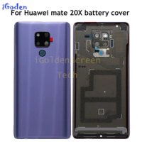 For Huawei mate 20x Battery Cover Back Panel for Huawei mate 20x EVR-L29 Rear Glass Door Housing Case +Camera Lens