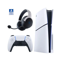 【SONY 索尼】PS5 新款薄型主機 光碟版+Kaira Hyperspeed 無線耳機麥克風(台灣公司貨 PS5 SLIM)