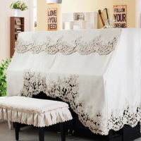 European Piano Cover Personality Hollow Lace Piano Cover Full Cover Half Cover Dust Decoration