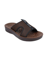 รองเท้าแตะผู้ชายแบบสวม เพื่อสุขภาพ รุ่น SM3031 สีน้ำตาล