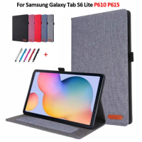 Coque For Samsung Galaxy Tab S6 Lite Case 10.4" Cowboy Flip Stand Cover Funda For Galaxy Tab S6 Lite SM P610 P615 Case + Pen