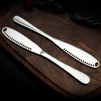 Kitchen Gadgets Stainless Steel Butter Spreader Knife With Holes Cheese Grater Tools Jam Easy Spread Butter Knife