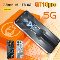 Global VER GT10 Pro 5G Smart Phone Deca-Core 16GB+1TB 7.3 Inch Smart phones NFC Android13 Mobile Phone 8800mAh Battery Face lD