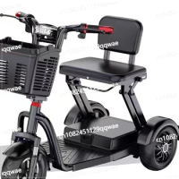 Elderly mobility electric tricycle foldable power assisted bicycle mobility electric tricycle household small