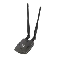 High power Wireless WiFi USB Adapter Dual wifi Antenna 5dBi 300Mbps Wireless Network Card USB WiFi Receiver