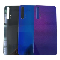 New For Huawei Nova 5T Battery Back Cover 3D Glass Panel Rear Door Housing Case With Lens