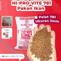 Per 1Kg 781 3mm HI-PRO-VITE Pelet ini memiliki kandungan protein tinggi (31%), nutrisi lengkap, sert