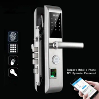Key / Card 4 in 1 Lock Electronic Smart Door Locks For Home Office Fingerprint Door Lock Digital Fingerprint / Password /