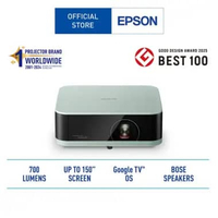 Epson Lifestudio Pop EF-61G Home Projector Sound by BOSE Google TV 700 lumens Full HD 1080p PUTIH