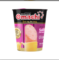 combo 5 ly  Mì ly khoai tây Omachi xúc xích  sườn hầm ngũ quả (có cây thịt thật)