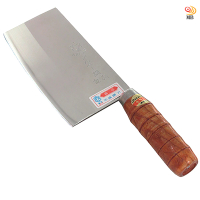 【月陽】台灣製造圓木柄厚重日本鋼料理切剁刀兩用刀(430011)
