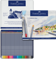 Faber-Castell輝柏 GOLDFABER水性色鉛筆(鐵盒)-24色