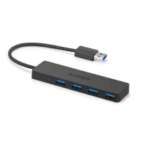 Anker 4-Port USB 3.0 Hub, Ultra-Slim Data USB Hub with 2 ft Extended Cable [Charging Not Supported], for MacBook, Mac Pro, A7516