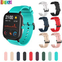 20mm Watch Band For Amazfit GTS Strap Silicone Wristband Bracelet for Xiaomi Huami Amazfit Bip S /Bip Lite/Bip 1S/Bip 2/GTR 42mm